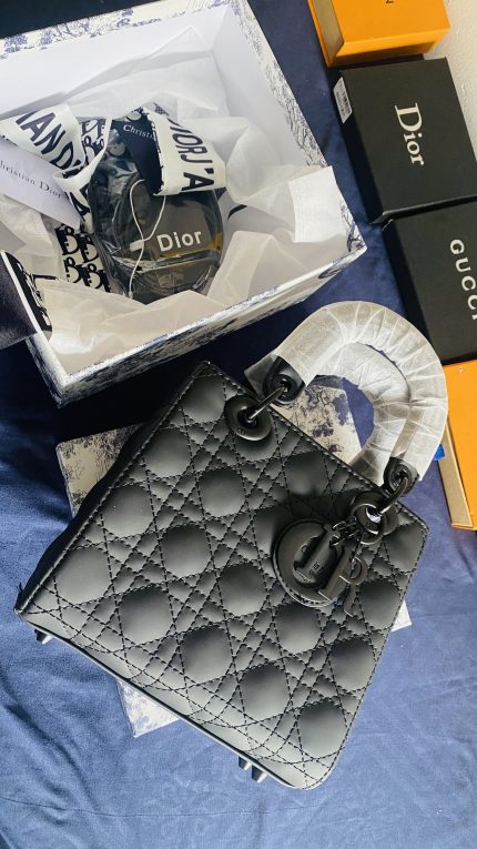 LADY DIOR BAG - MATTE BLACK